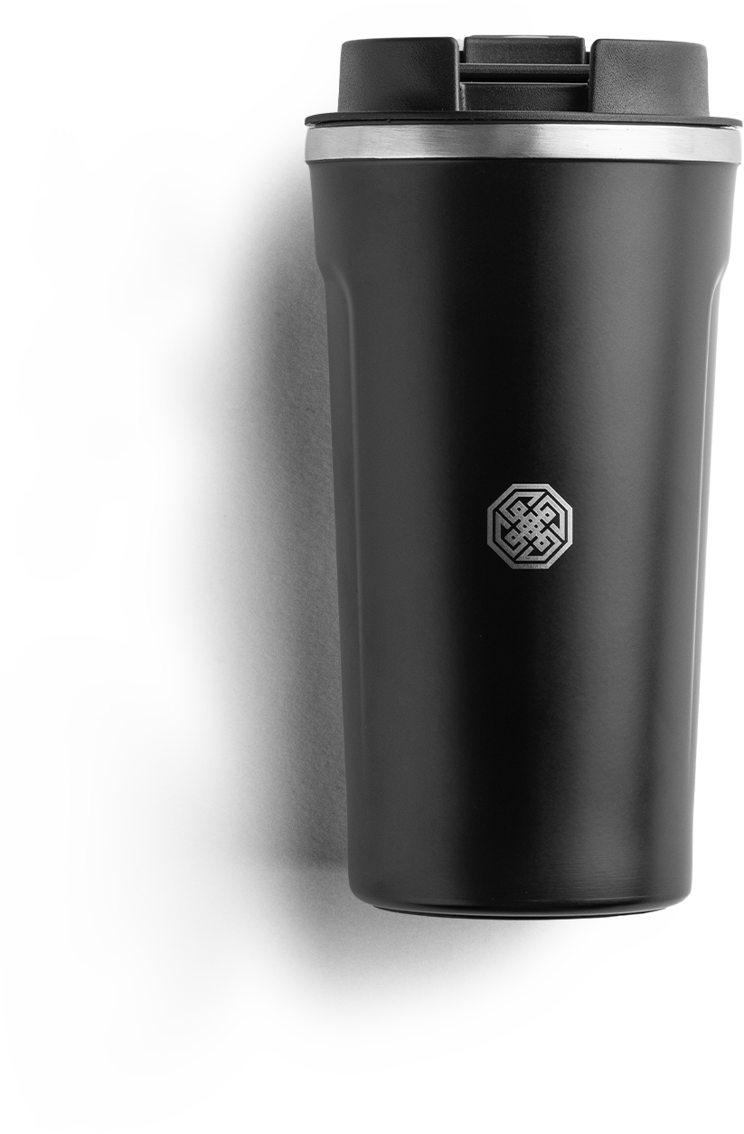 Copo térmico preto I Am Essential